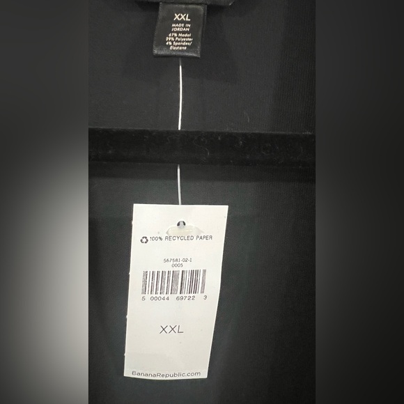 Banana Republic Threadsoft Black Long Sleeve Wrap Top Womens XXL New With Tags - Picture 5 of 8